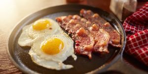 bacon e ovos