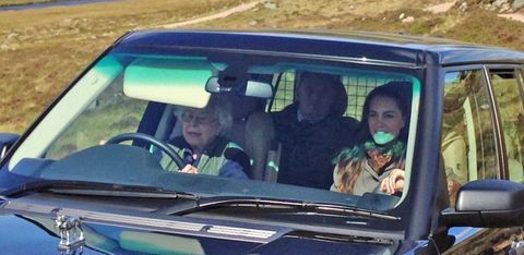 Rainha Elizabeth condução Kate Middleton