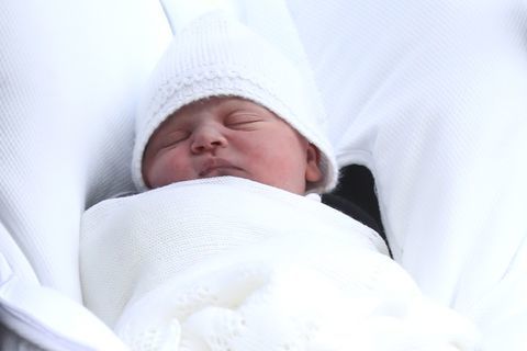 bebê royal chapéu branco da malha